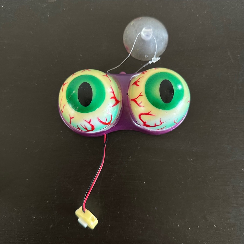 Vintage Flashing Eyeballs Light Up Halloween Window Decoration Halloween